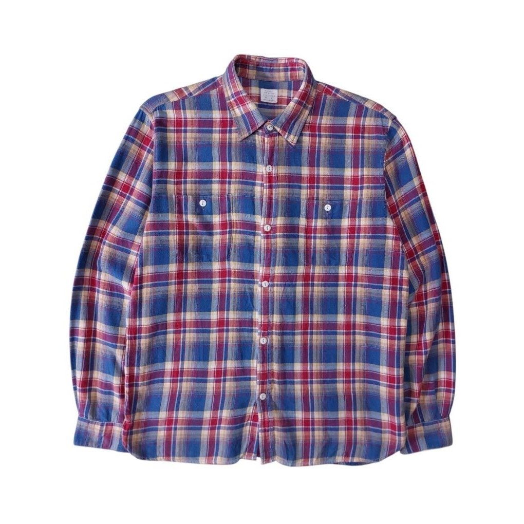 KEMEJA FLANNEL BACK NUMBER DOUBLE POCKET