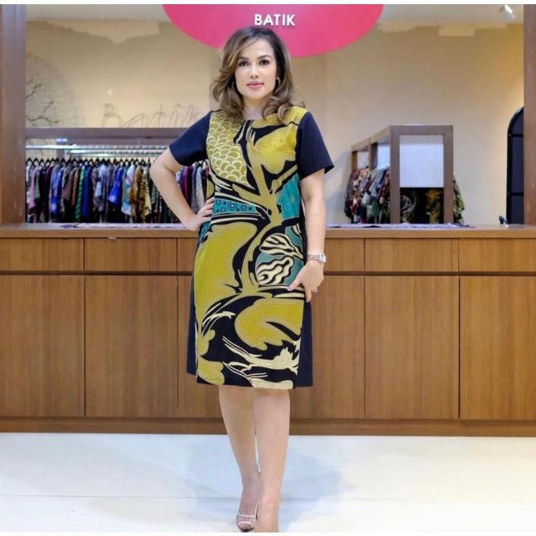 Special Offer Dress Batik Indigo Katun Anak 1-8 Tahun