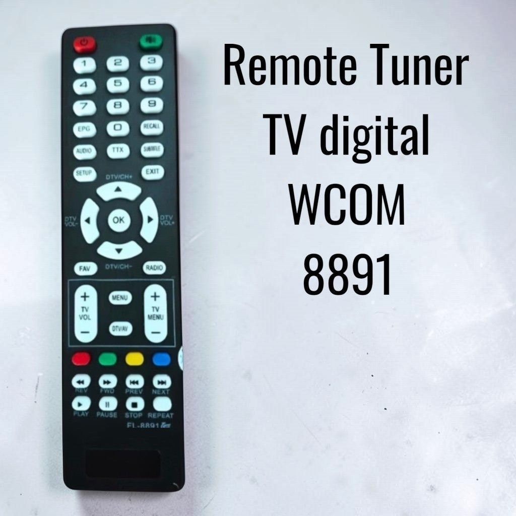 Remote TUNER TV Digital WCOM / Remote Tunner Mesin TV8891
