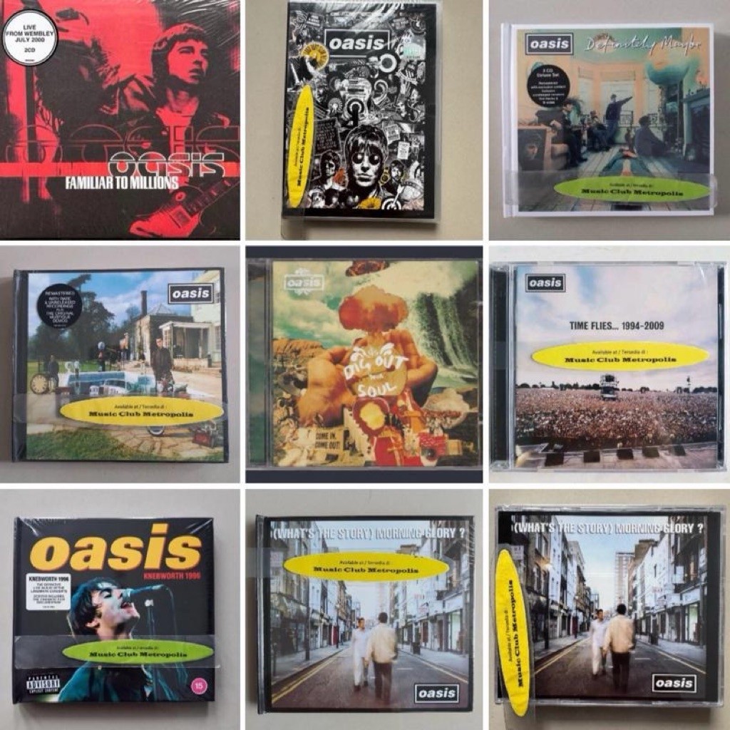CD OASIS - BE HERE NOW/TIME FLIES 1994-2009/ (WHAT'S THE STORY) MORNING GLORY? Jewel atau Digi / DEF