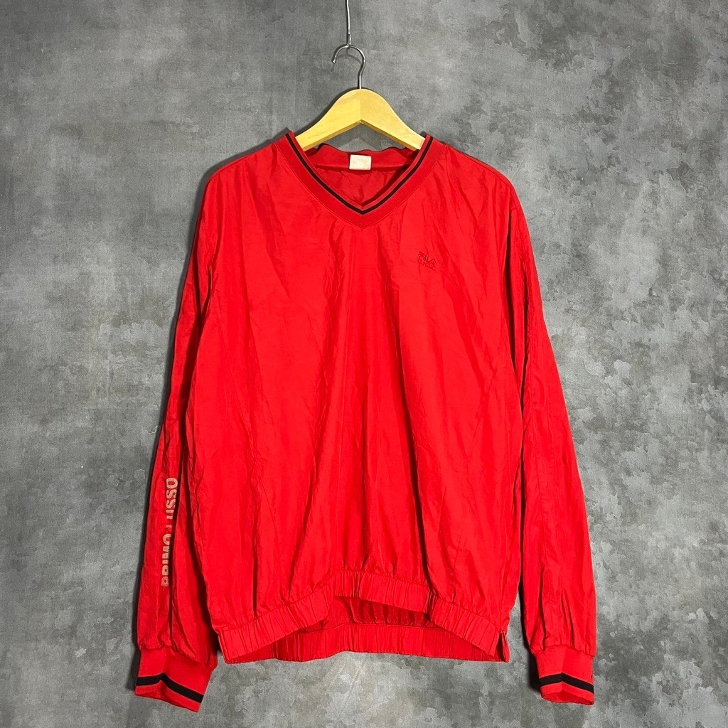Windbreaker fila merah murah original second preloved wanita 336