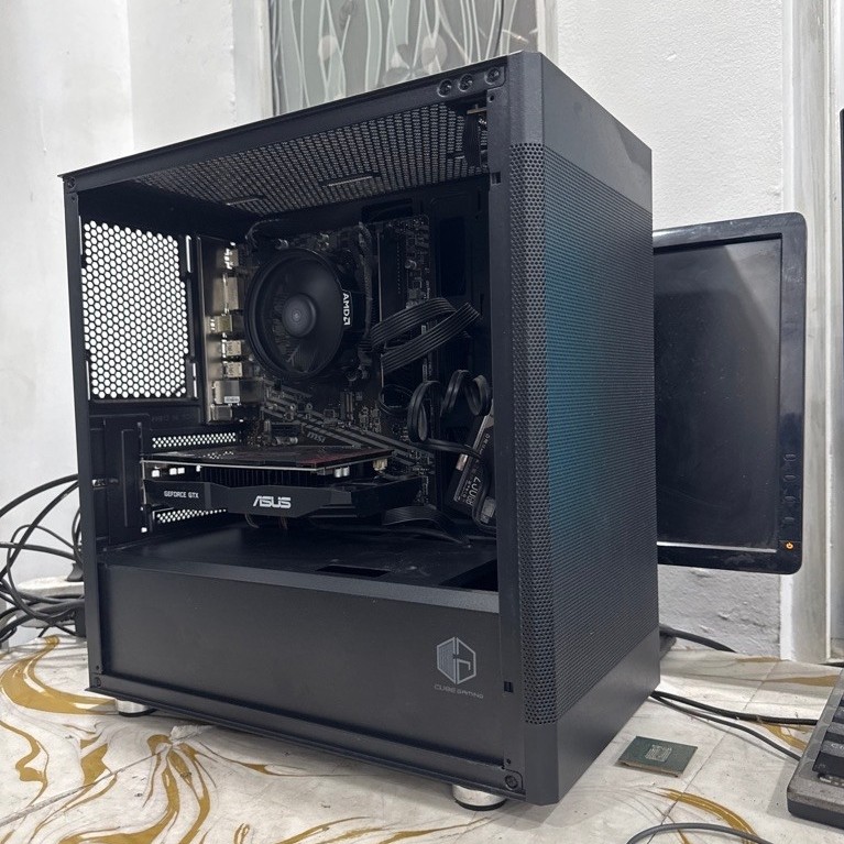 paket pc gaming amd ryzen 5 4650g,vga gtx1050ti,ssd 256gb,memory 8gb