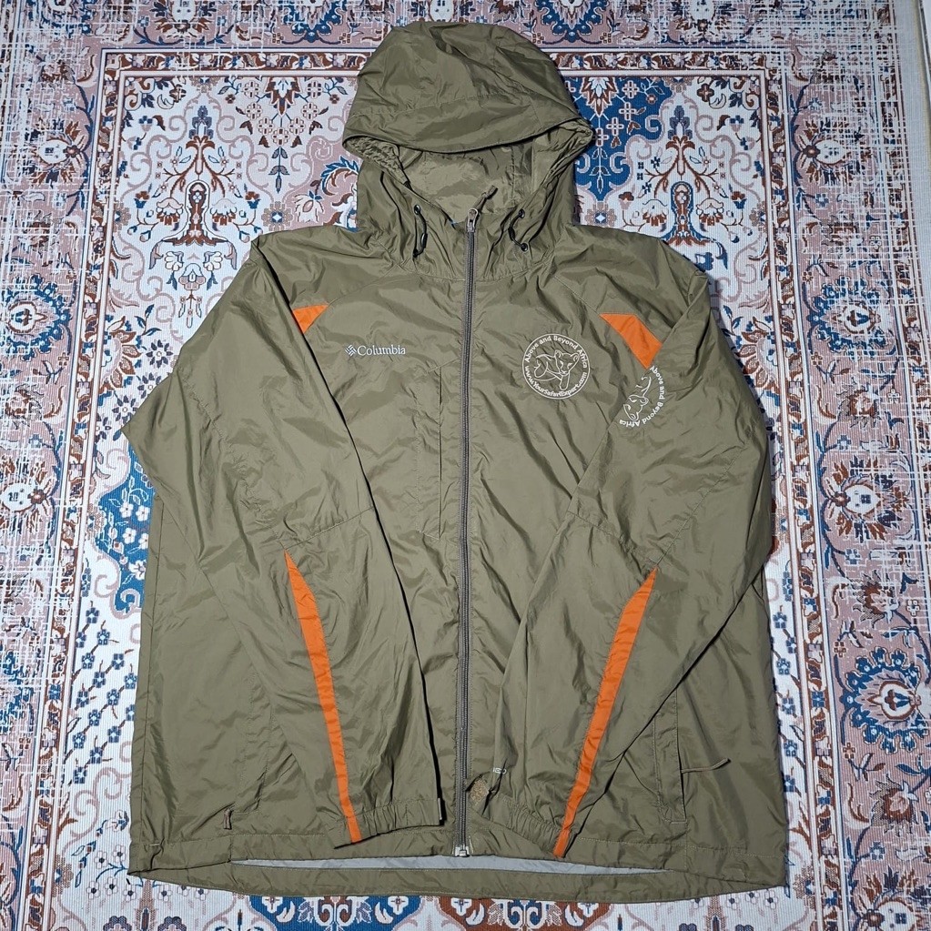Jaket Gorpcore Columbia Storm Jacket Olive Green Xlarge