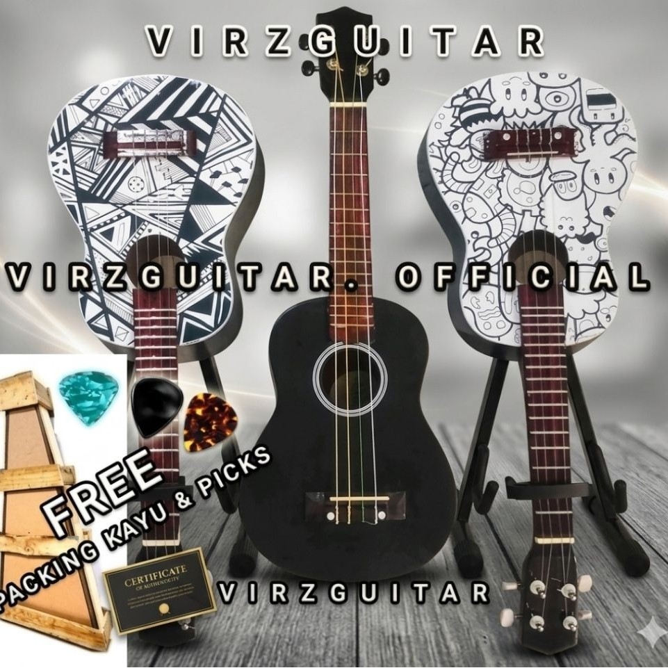 UKULELE SENAR4 DOEDLE Paket Ukulele Senar 4 Kayu Pengiriman Aman