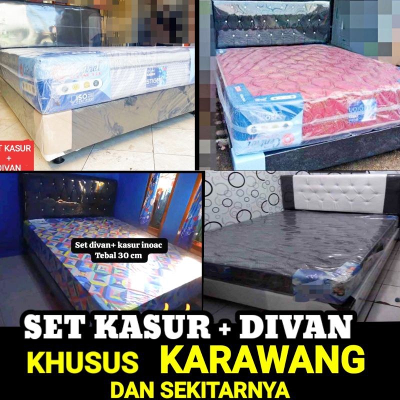 SET KASUR DIVAN TEMPAT TIDUR 180 160 140 120 / SET DIVAN KASUR TEMPAT TIDUR / SET DIPAN + KASUR INOA