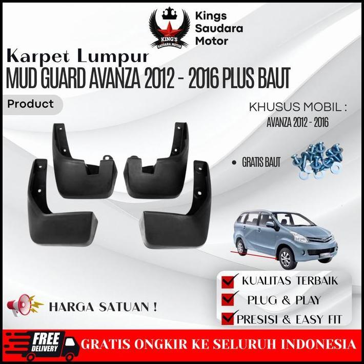 HOT DEAL MUDGUARD ATAU KARPET LUMPUR AVANZA 2012-2016 PLUS BAUT TERMURAH BEST SELLER ACCESSORIES CAR