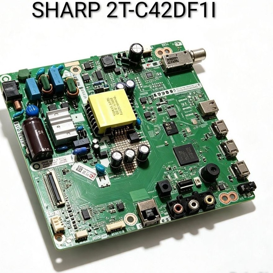 MAINBOARD TV SHARP 2T-C42DF1I / MB TV SHARP 2T-C42DF1I / MODUL TV SHARP 2T-C42DF1I / MESIN TV SHARP 