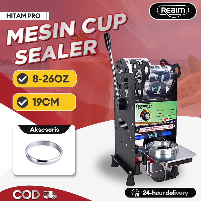 Reaim Mesin Cup Sealer 8-26 Oz Cup Sealer Plastik Mesin Press Cup Mesin Press Gelas Plastik
