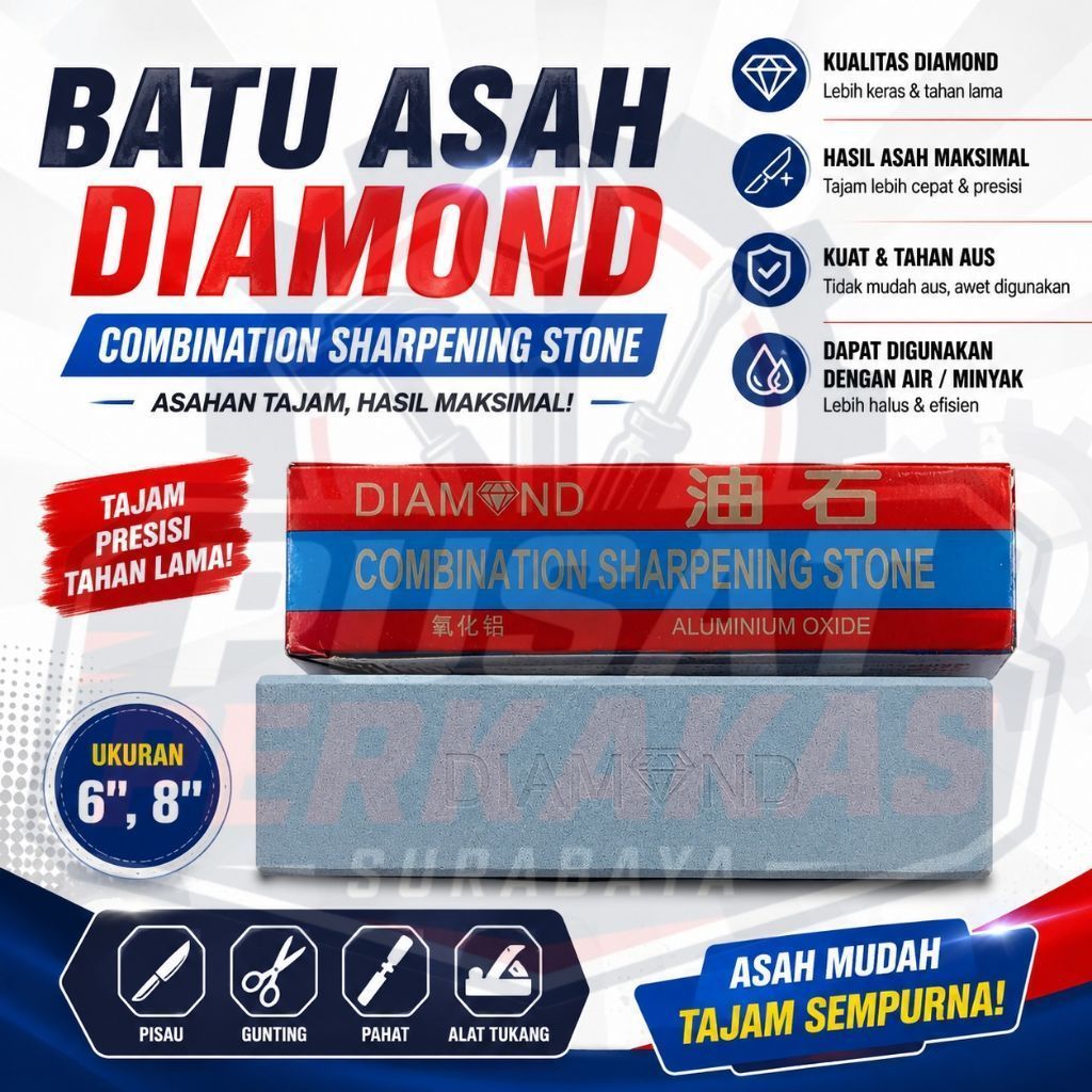 DIAMOND - BATU ASAH / BATU GOSOK / UNGKAL / PENGASAH PISAU