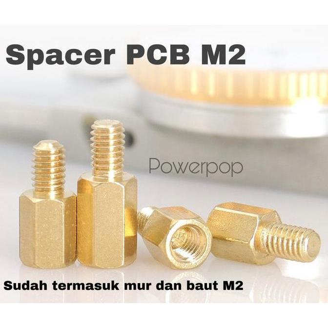 Spacer Kaki Pcb M2 Gold 0.5Cm 1Cm 1.5Cm Spicer Kuningan /Pcb Spicer M2