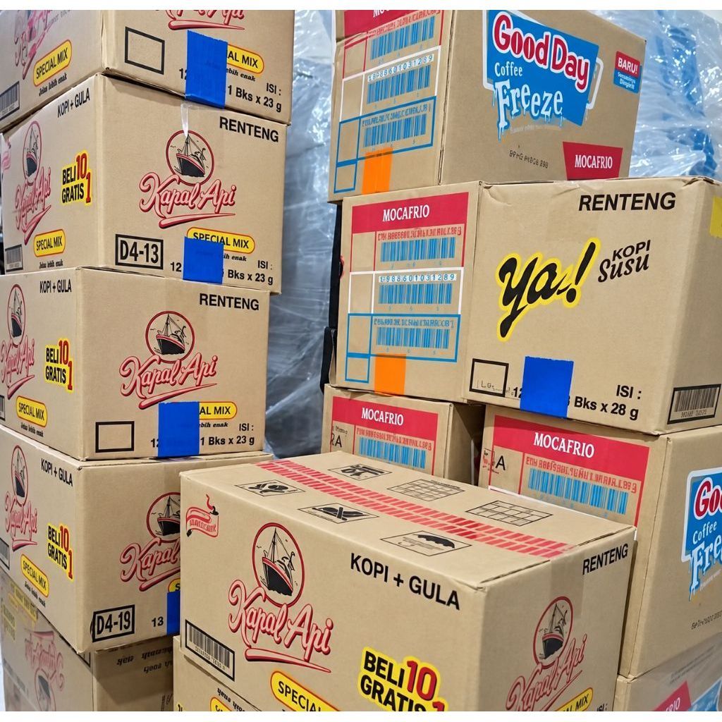 Kardus Bekas Dus Kopi Kapal Api Freeze Karton