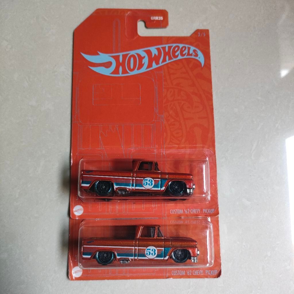 Hotwheels Custom 62 Chevy Pickup 53th Anniversary RARE
