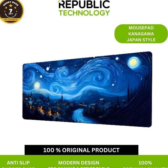 Republic Technology Mousepad Deskmat Kanagawa Japan Style