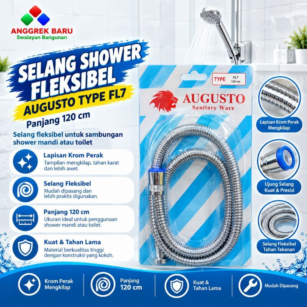 SELANG SHOWER FLEKSIBEL AUGUSTO
