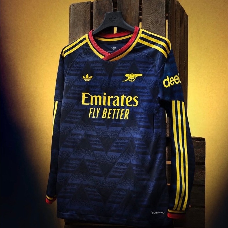 Arsenal Away 26/27 Longsleeve Stadium Jersey | Retro | Vintage Edition | Jersey Bola | Authentic Jer