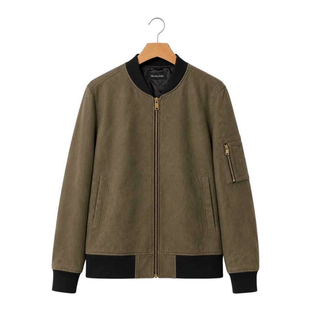 (S) Bomber Jacket Suede Massimo Dutti