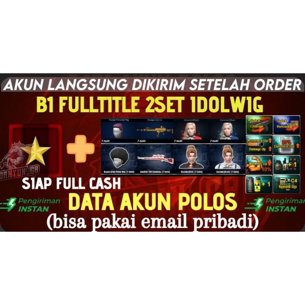 Char / Akun Point Blank B1