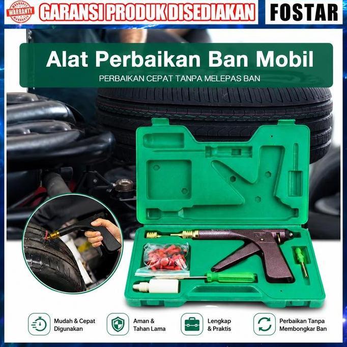 [Ready Stock] Alat Tambal Ban Tubeless Vacuum Roda Gun Tembak Tambal Ban Tubles Tubes Alat Perbaikan