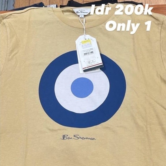 Ben Sherman Mod Target Yellow  Bnwt brand new with tags Size Small Idr 200k Our signature Ben Sherma