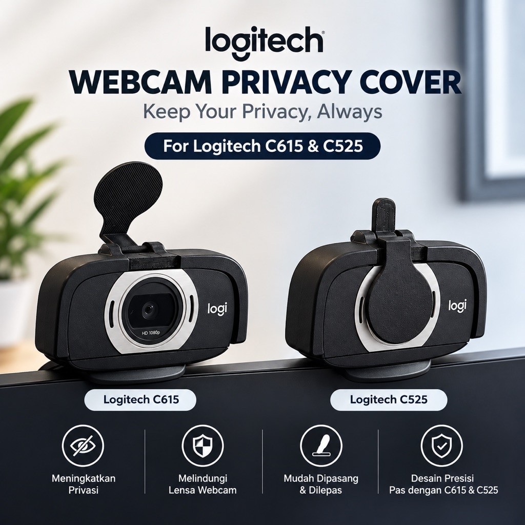 Logitech C615 & C525 Cover Webcam Privacy Tutup