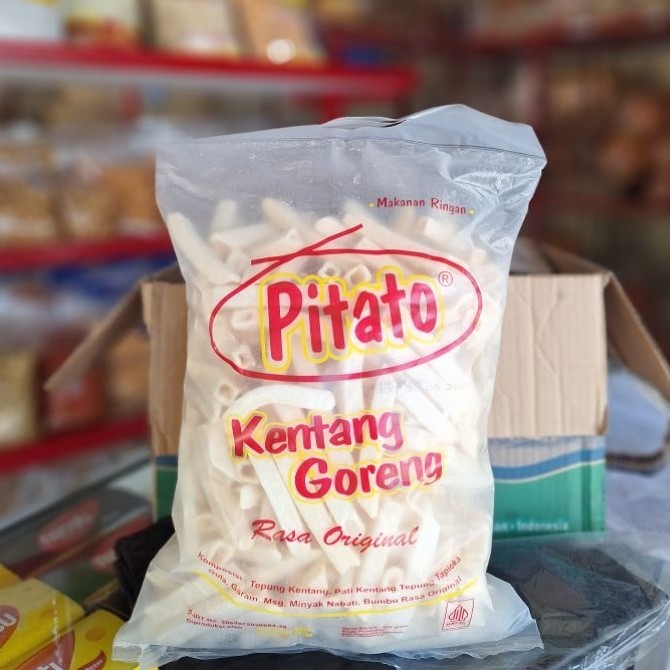 Pitato Kentang Goreng Rasa Original Balado Jagung Bakar 40gr/95gr/250gr