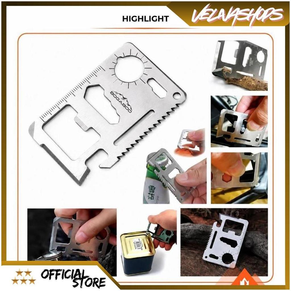 [COD] Survival Kit SOS 7 in 1 Emergency Tools Camping Outdoor - Alat Survival Bushcraft Multifungsi 