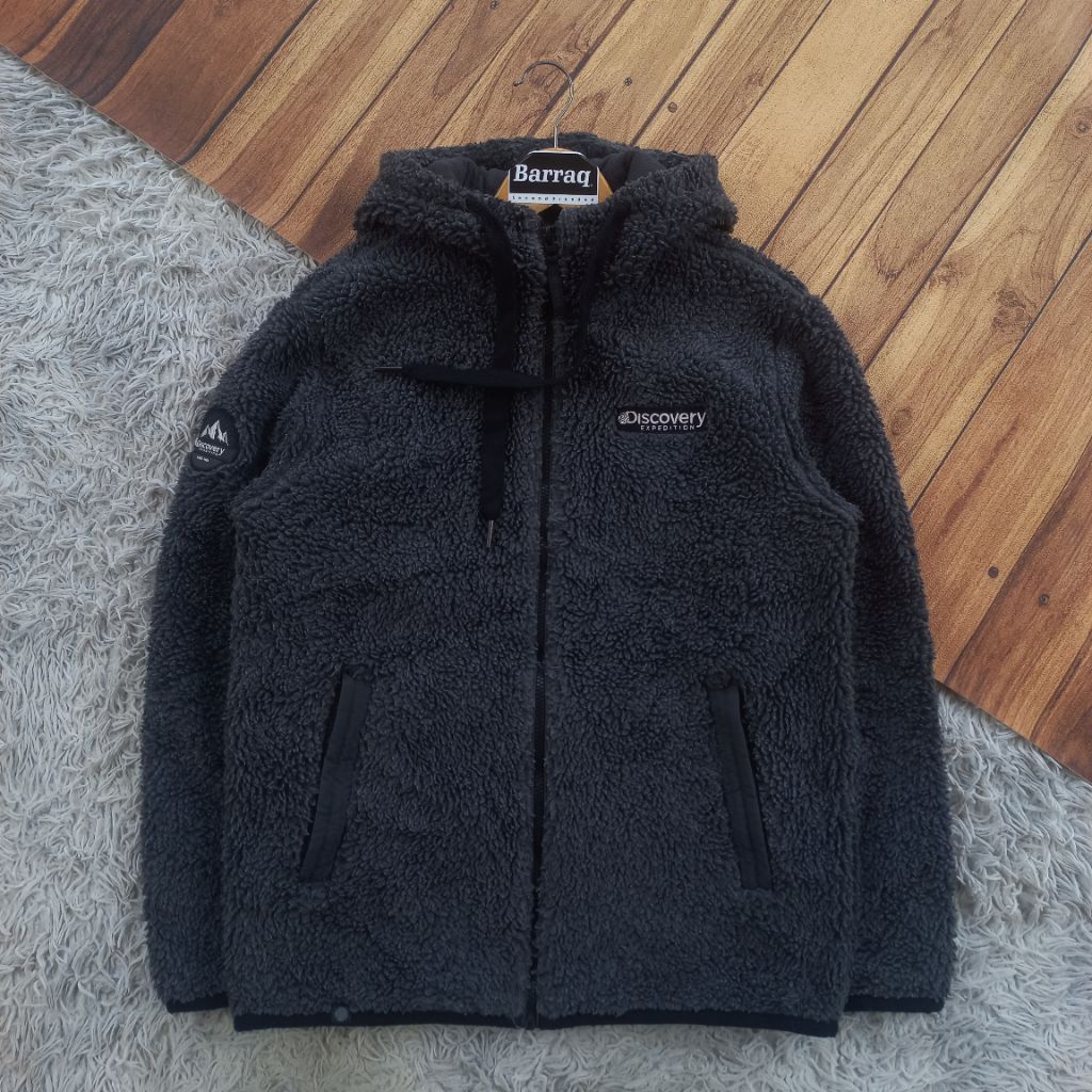 DISCOVERY EXPEDITION THERMOLITE FLEECE HOODED JACKET SHERPA LUAR POLAR TEBAL HANGAT