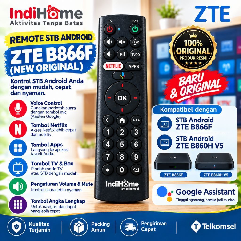 REMOT STB ZTE B866F (New Original)