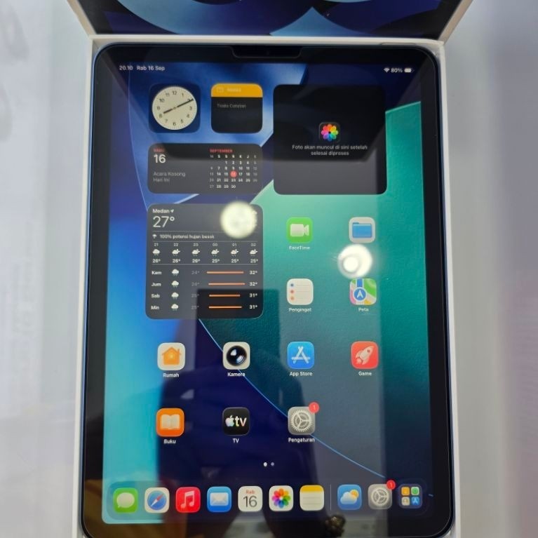 Ipad Air Gen 5 64Gb M1 Wifi Blue Ex Garansi resmi Apple
