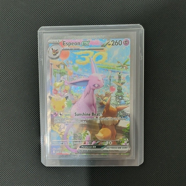 Espeon Ex SAR 30th Pokemon Indonesia Celeberation