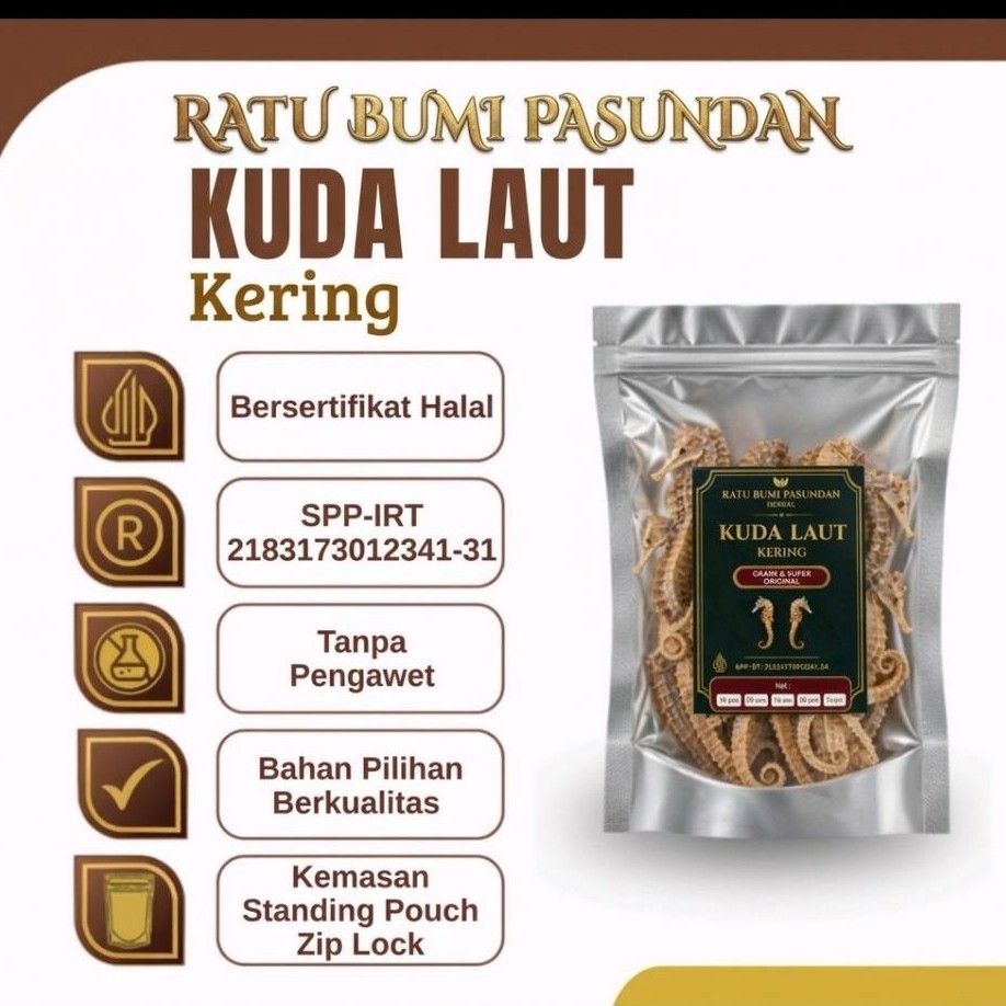 Kuda Laut Kering Asli Premium 100% Original