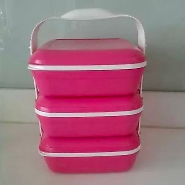 NEW - Rantang PST Tupperware / Picnic Set Trio Tupperware
