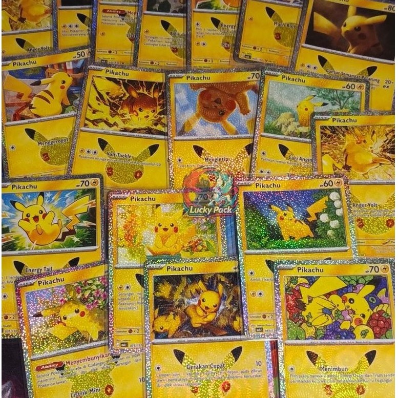 Kartu Pokemon Pikachu 30th Anniversary 30 Illustrator Art Indonesia Shinji Kanda Yuka Mori Tomokazu 