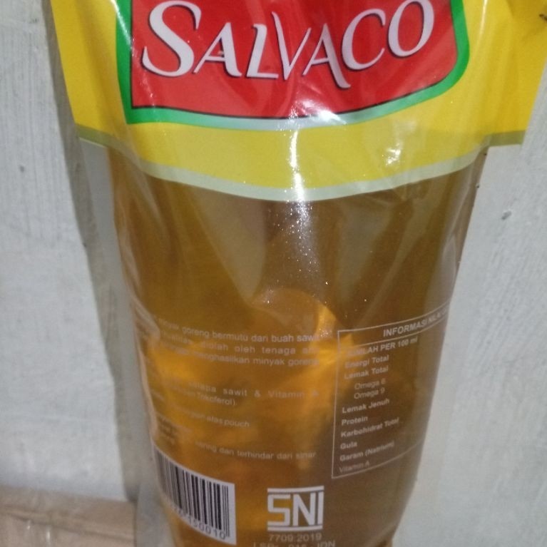 Minyak Goreng Salvaco 1 Liter Pouch - Minyak Sayur Jernih Berkualitas