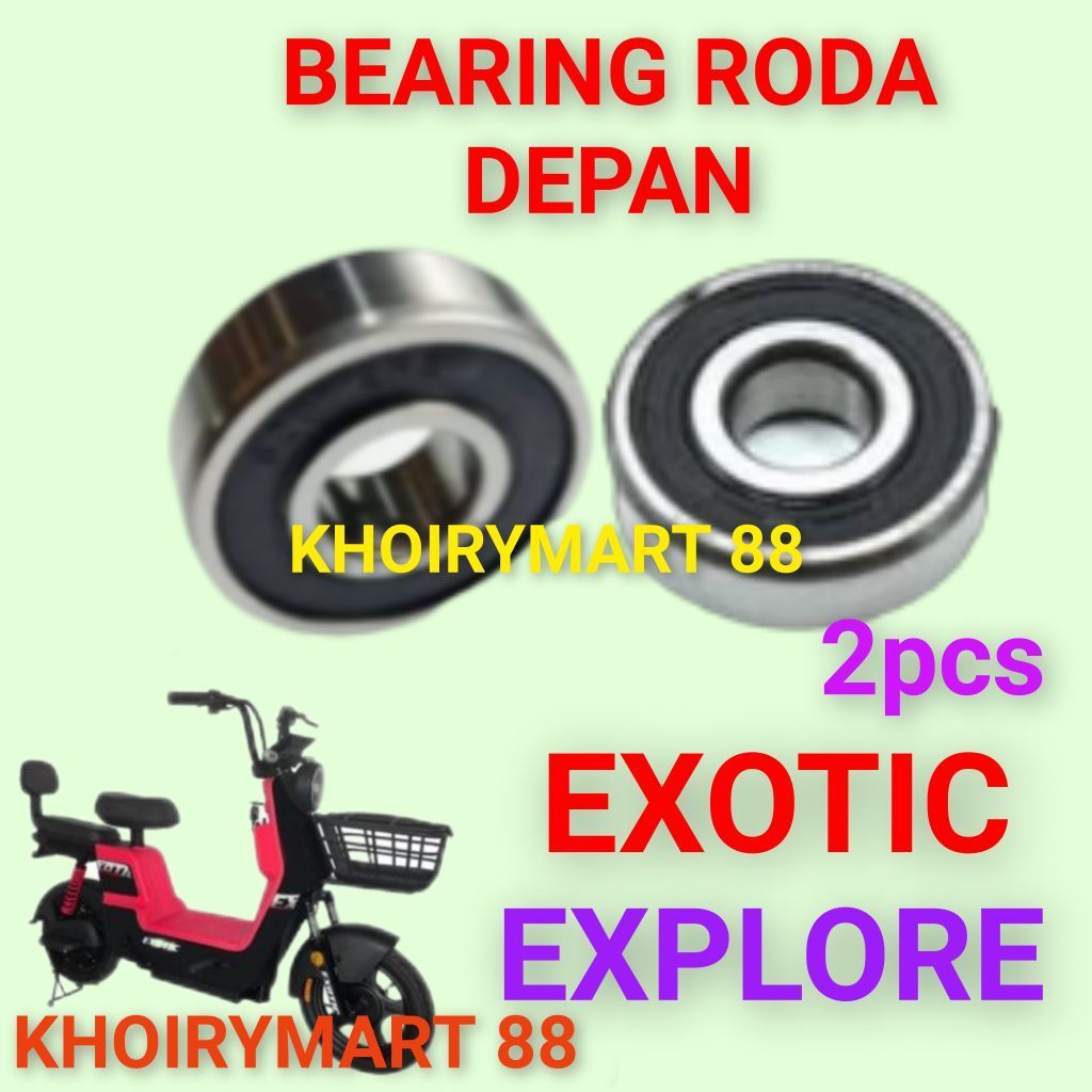 bearing roda depan exotic explore laker klahar roda depan sepeda listrik exotic explore