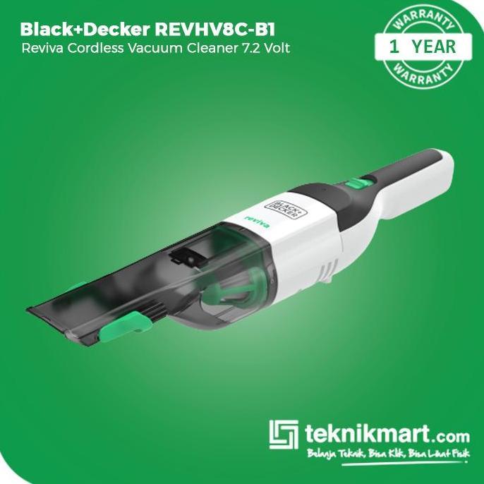 Black+Decker Reviva Hand Vacuum Cleaner Cordless 8V (REVHV8C-B1)