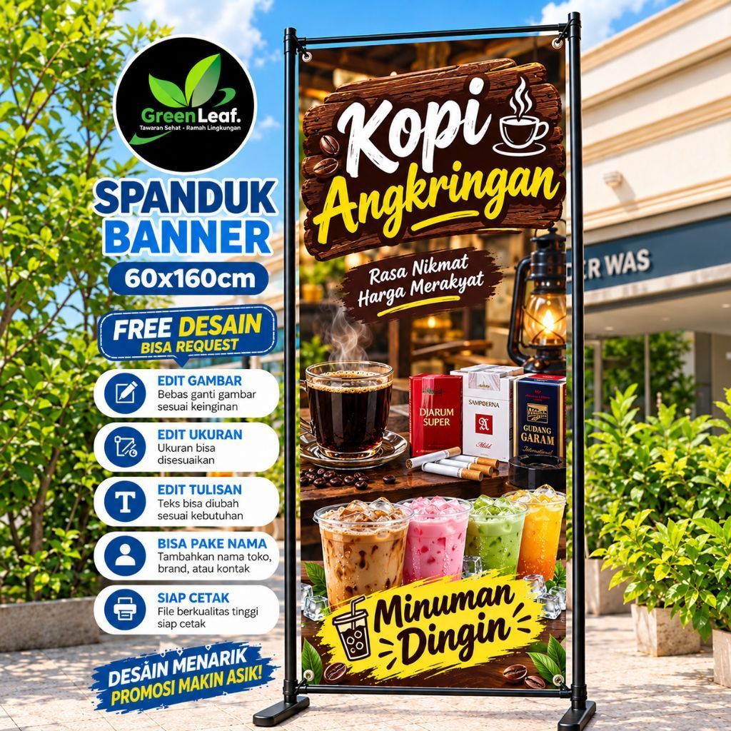 Spanduk banner Kopi angkringan