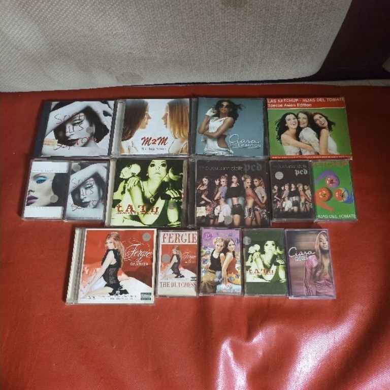 Pussycat  Dolls M2M Ellis Bextor Tatu Ciara Fergie Kaset Cd Tanpa Coretan
