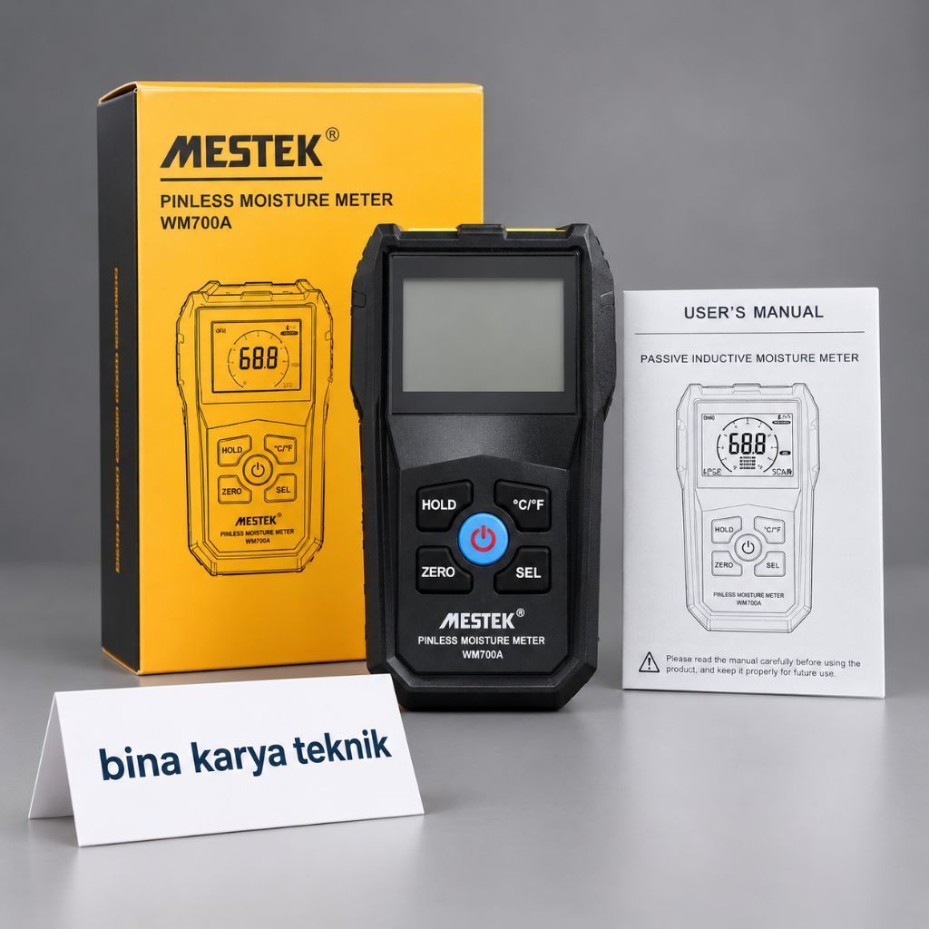 MESTEK WM700A Pinless Moisture Meter Alat Ukur Kelembaban Kayu Dinding WM700
