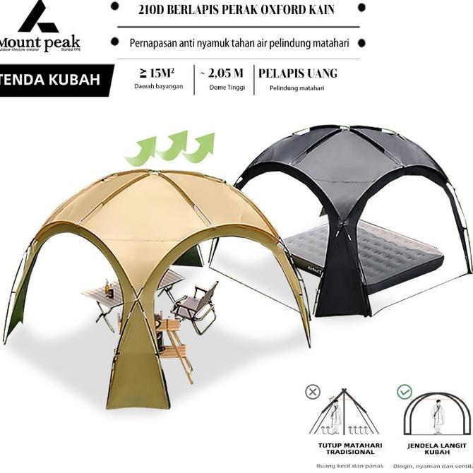 Tenda Dome Mountpeak Tenda Dome Tenda Kanopi Tenda Tahan Hujan Luar Ruangan/Tenda Dome ASS