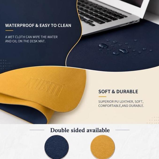 120x60cm Leather Mousepad Desk Mat Mouse Pad Double Side