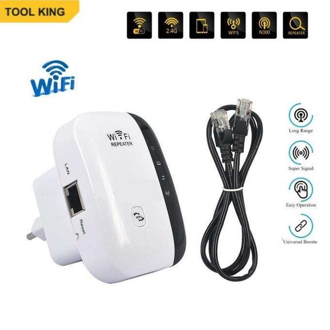 Terbaik WiFi Repeater Extender 300 Mbps Penguat Sinyal Wifi Amplifier Terimakasih