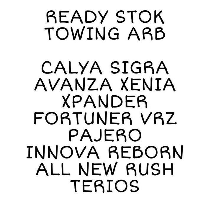 Promo towing arb innova reborn venturer towing bar arb bumper belakang innov Diskon
