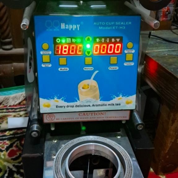 Happy AUTO CUP SEALER ET-H3 Mesin Sealer Gelas Otomatis