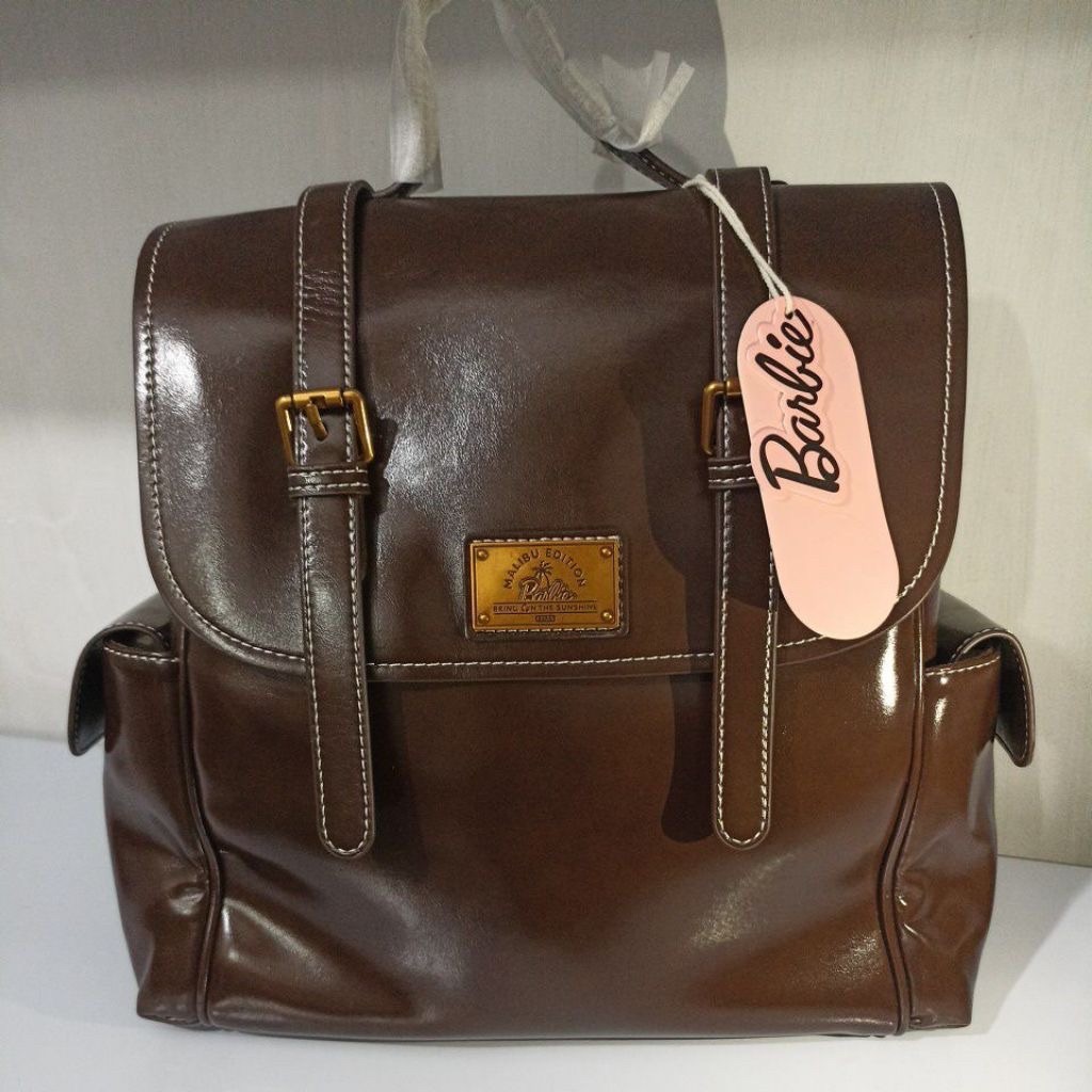 Tas Ransel Barbie Porter Wanita Multifungsi Elegan Cokelat