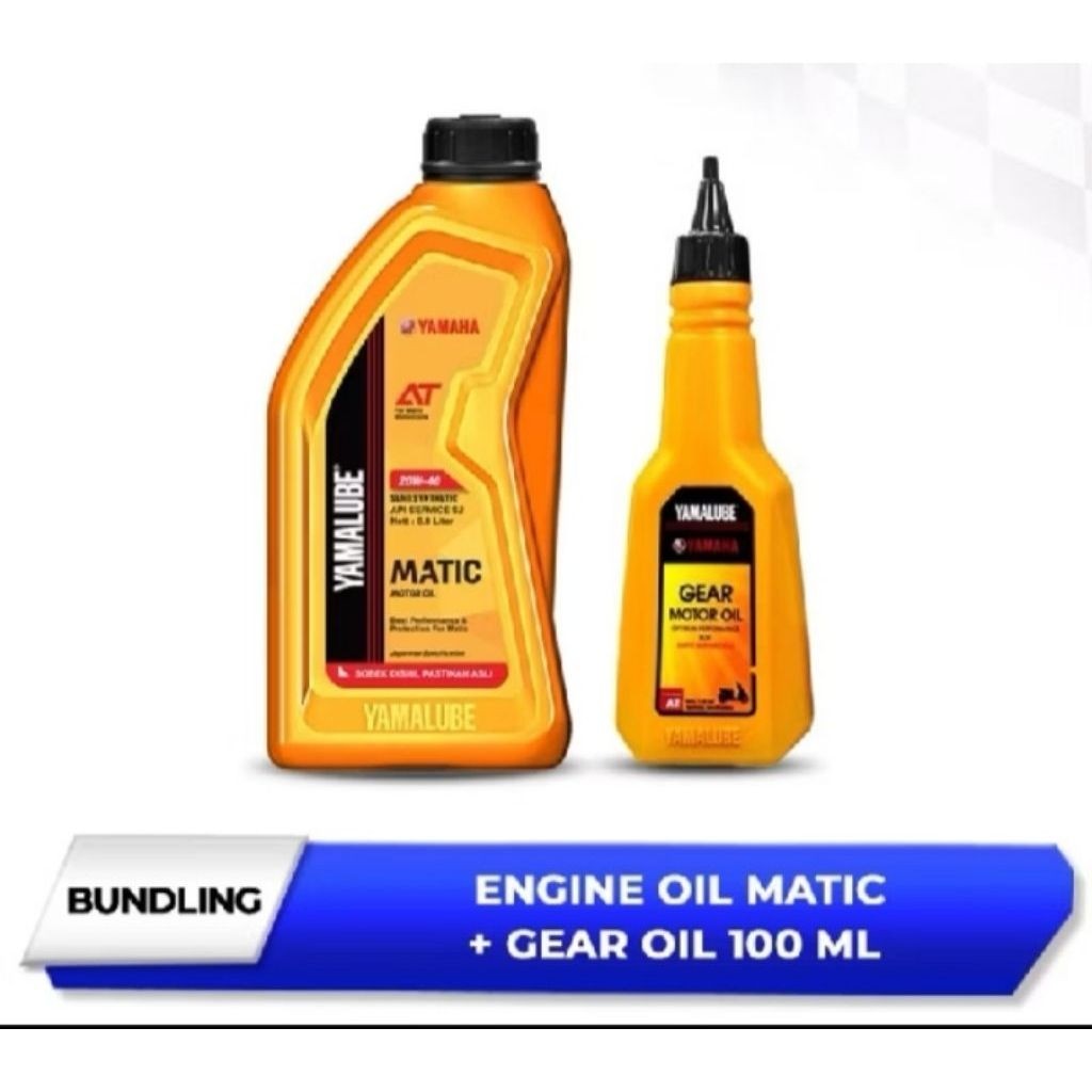OLI YAMALUBE MATIC PAKET 800M+OLI GAER 100ML, MIO SPORTY DLL, ORIGINAL 100% / OLI YAMALUBE