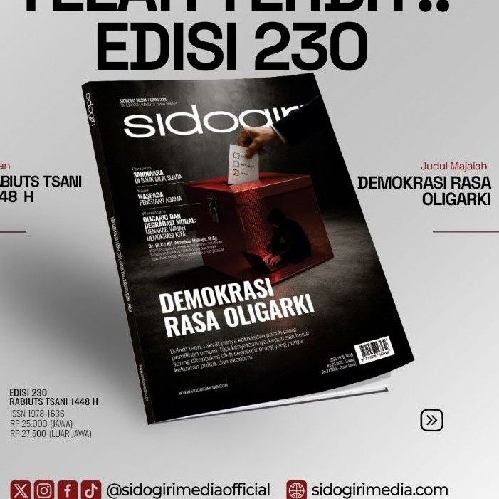 Majalah Sidogiri Media Edisi 230 | DEMOKRASI RASA OLIGARKI