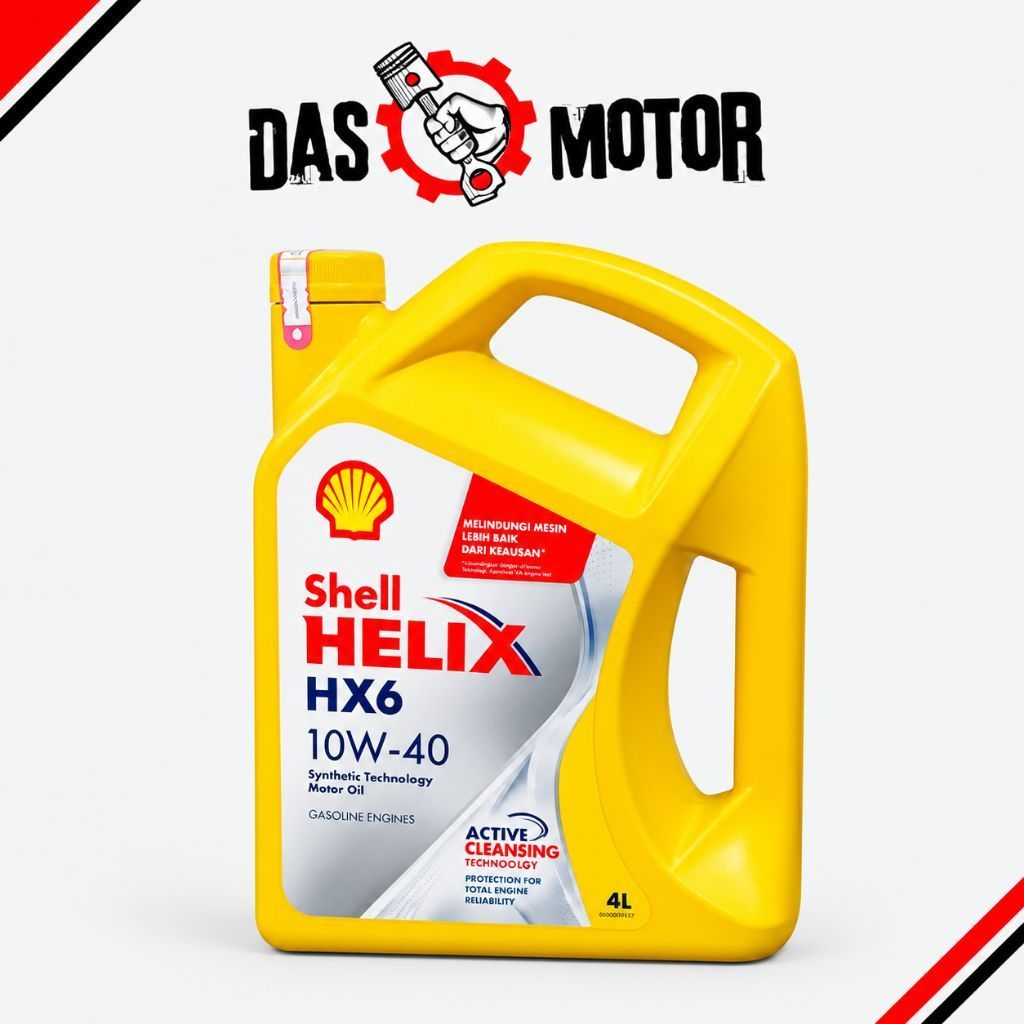 Oli mobil shell helix hx6 10w-40 4liter 100% ORI