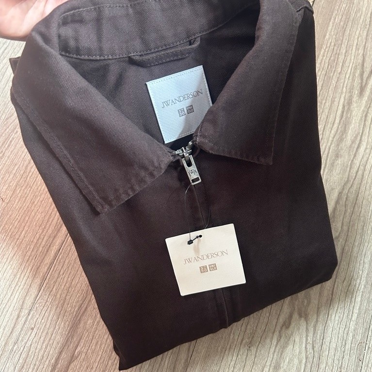 jaket blouson un*qlo x jw anderson (dark brown)