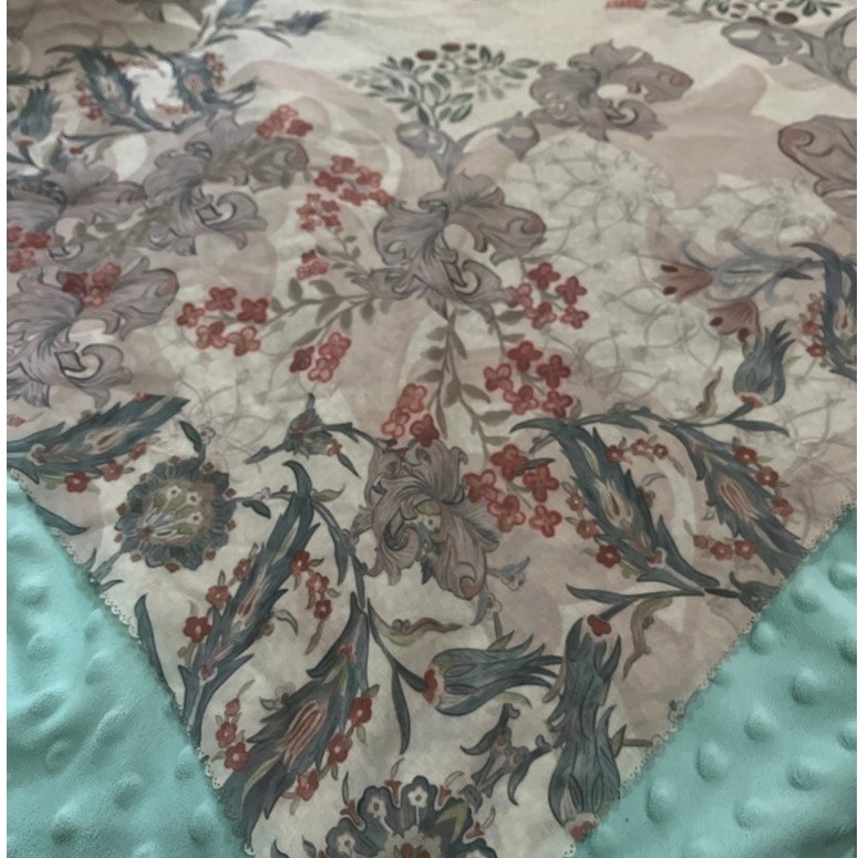 preloved Buttonscarves Topkapi Square Ivory Voal Print